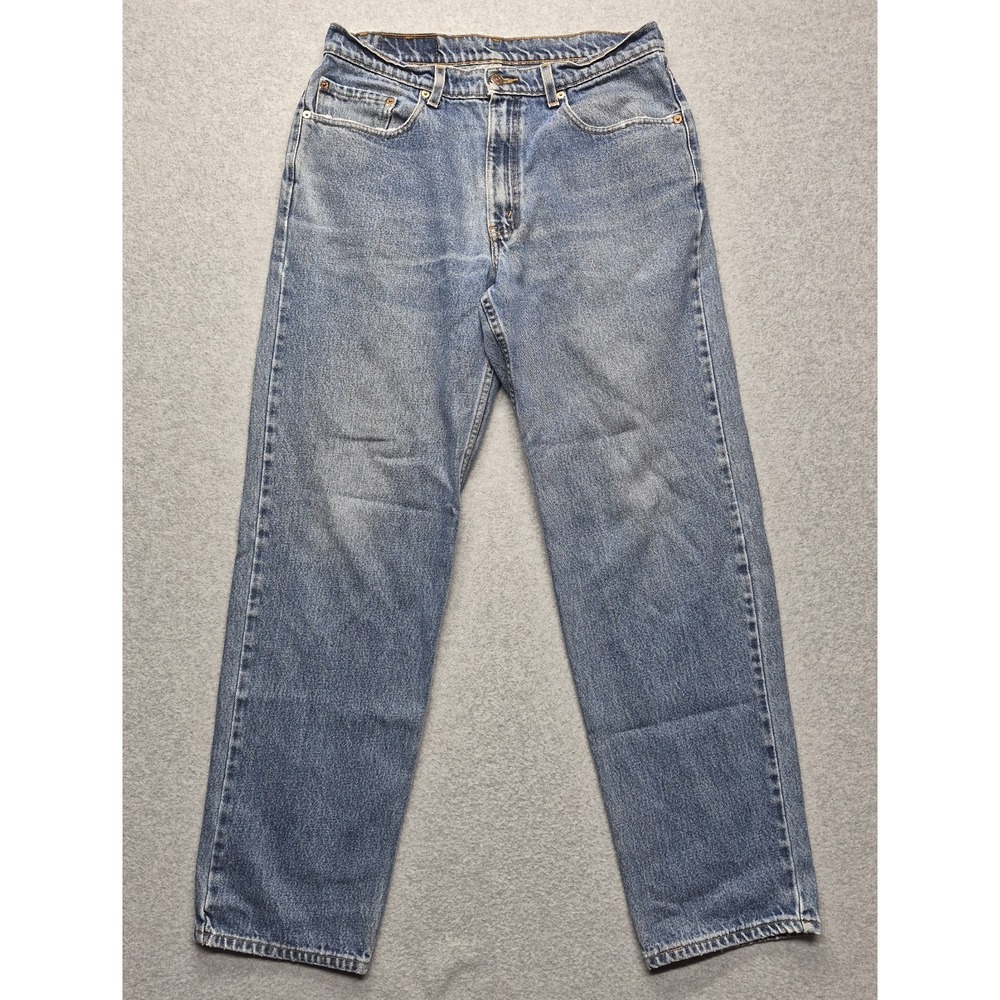Vintage Levis 550 Jeans Mens 32x32 Blue Relaxed Fit Wide Leg Y2K Grunge Denim